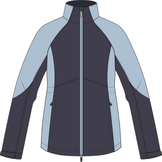 Julie Waterproof Golf Jacket - Navy & Retro Blue