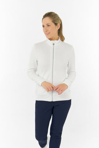 Priya Ladies Summer Golf Jacket - White