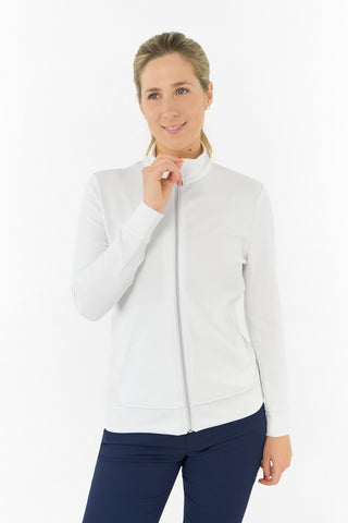 Priya Ladies Summer Golf Jacket - White