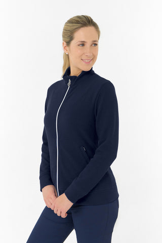 Priya Ladies Summer Golf Jacket - Navy