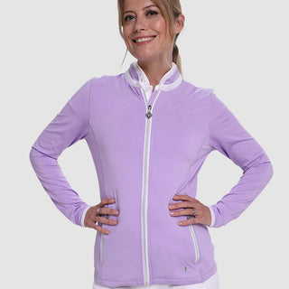 Mist Ladies Golf Full Zip Mid Layer - Lilac