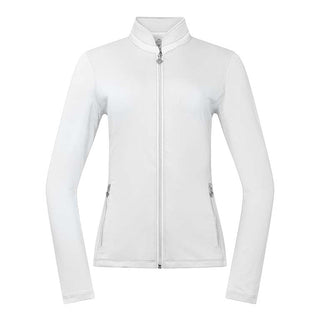 Mist Ladies Golf Full Zipped Mid Layer - White
