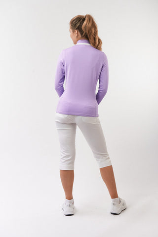 Mist Ladies Golf Full Zipped Mid Layer - Lilac