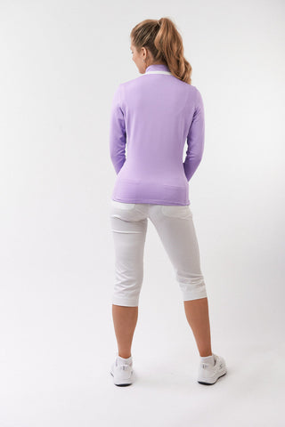 Mist Ladies Golf Full Zipped Mid Layer - Lilac