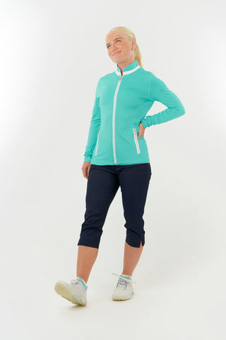 Mist2 Ladies Golf Full Zipped Mid Layer - Ocean