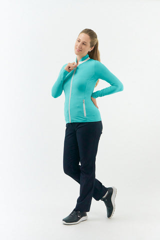 Mist2 Ladies Golf Full Zipped Mid Layer - Ocean