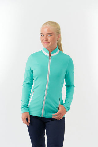 Mist2 Ladies Golf Full Zipped Mid Layer - Ocean