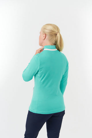 Mist2 Ladies Golf Full Zipped Mid Layer - Ocean