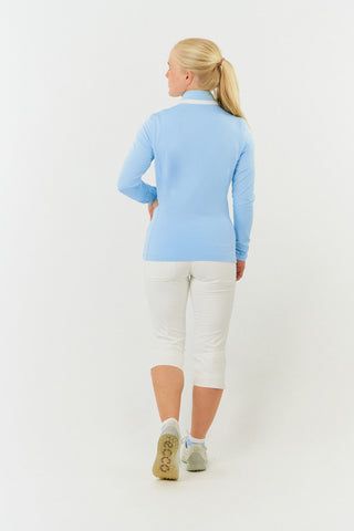 Mist2 Ladies Golf Full Zipped Mid Layer - Pale Blue