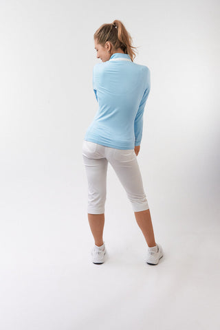 Mist2 Ladies Golf Full Zipped Mid Layer - Pale Blue