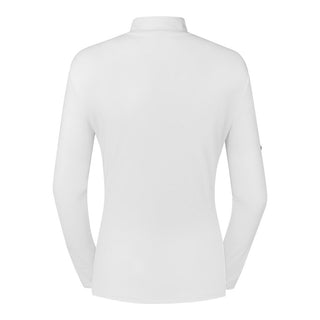 Tranquillity Ladies Golf Mid Quarter Zip Polo - White