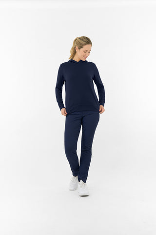 Priya Lightweight Summer Golf Hoodie - Navy