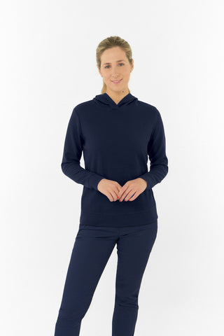 Priya Lightweight Summer Golf Hoodie - Navy