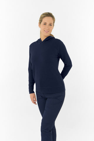 Priya Lightweight Summer Golf Hoodie - Navy