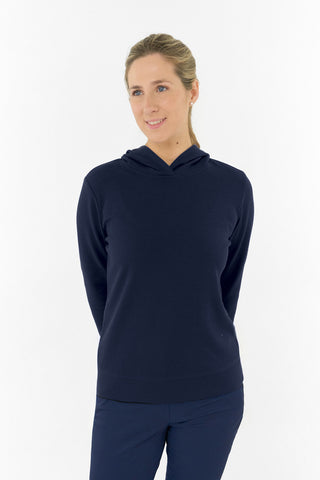 Priya Lightweight Summer Golf Hoodie - Navy
