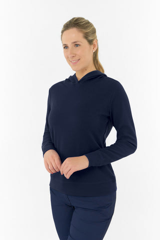 Priya Lightweight Summer Golf Hoodie - Navy