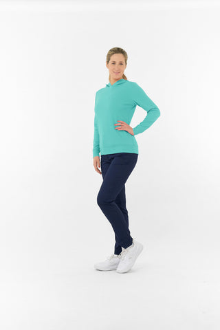 Priya Lightweight Summer Golf Hoodie - Ocean