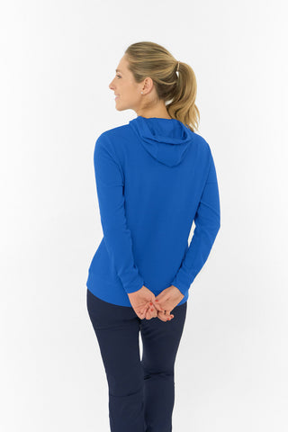 Priya Lightweight Summer Golf Hoodie - Royal Blue