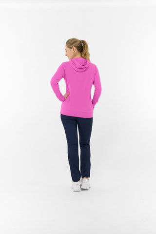 Priya Lightweight Summer Golf Hoodie - Azalea Pink