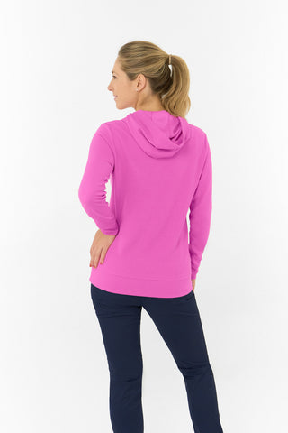 Priya Lightweight Summer Golf Hoodie - Azalea Pink