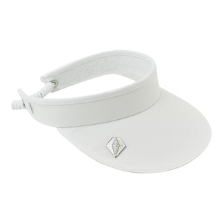Pure Golf  Arielle Telephone wire golf visor with Ball Marker - White