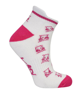 NSCO- 3 Pair Pack Ladies Golf Socks - Pink