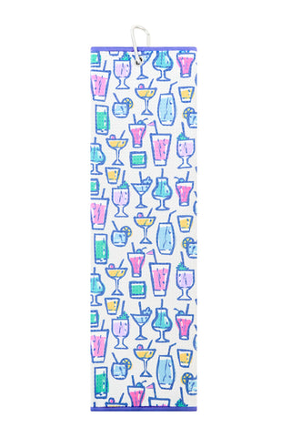 NSCO- Microfibre Tri-fold Ladies Golf Towel - Over Eighteen Boozy