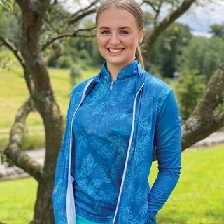 Pure Golf Ladies Skye Cap Sleeve Polo Shirt - Feather
