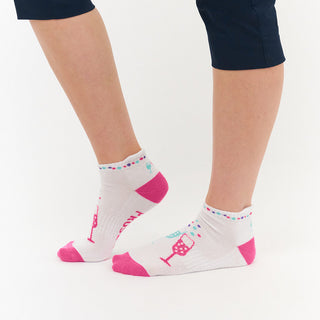 NSCO- Pair Of Putt Pop Prosecco Ladies Golf Socks