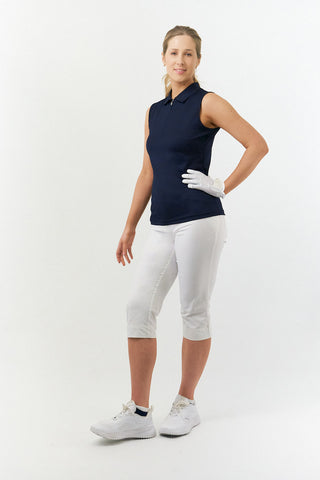 Eden Cabretta Leather Lycra Comfort Stretch Golf Glove- White
