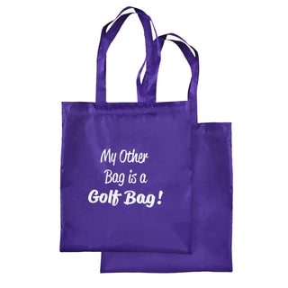 Ladies Golf Tote Shopper Bag - Purple