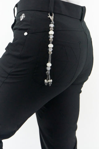NSCO- Silver Beaded Crystal Golf Score Counter