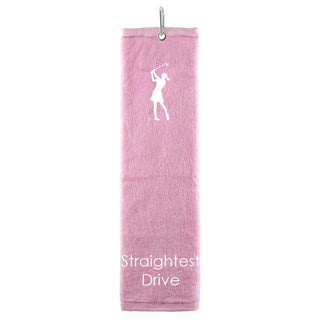 Straightest Drive Tri Fold Golf Towel Prize