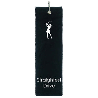 Straightest Drive Tri Fold Golf Towel Prize