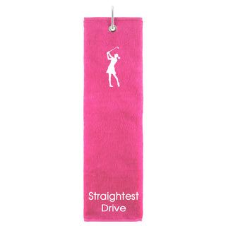 Straightest Drive Tri Fold Golf Towel Prize