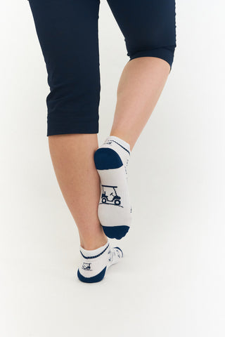 NSCO- 3 Pack Ladies Golf Socks- Navy