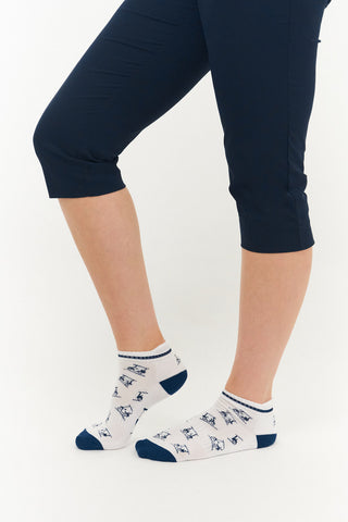 NSCO- 3 Pack Ladies Golf Socks- Navy