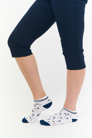 NSCO- 3 Pack Ladies Golf Socks- Navy