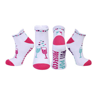 NSCO- Pair Of Putt Pop Prosecco Ladies Golf Socks