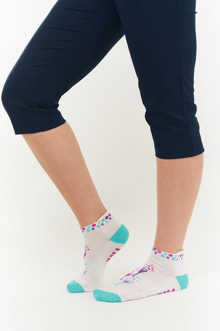 NSCO- Pair Of Get Me To The 19th Ladies Golf Ankle Socks