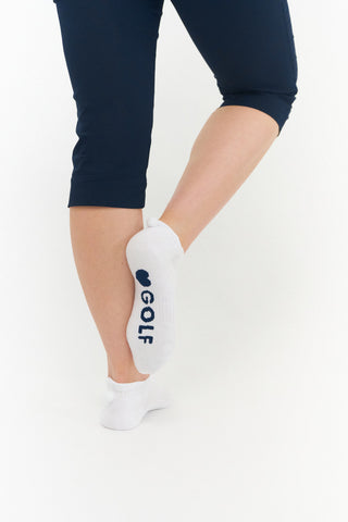 NSCO- 3 Pair Pack of Pom Pom Ladies Golf Socks - Navy