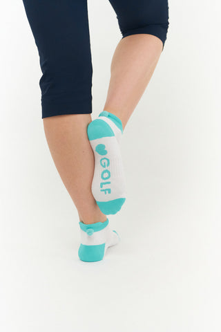 NSCO- 3 Pair Pack of Multi Plain Ladies Golf Socks With Pom Poms