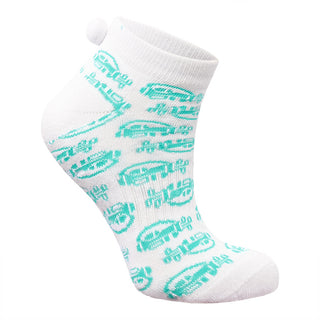 NSCO- Surprizeshop 3 Pair Pack Of Ladies Pom Pom Golf Socks - Multi Coloured