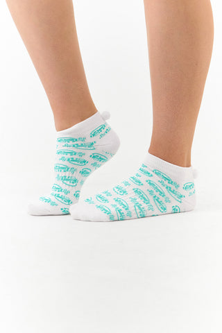 NSCO- Surprizeshop 3 Pair Pack Of Ladies Pom Pom Golf Socks - Multi Coloured