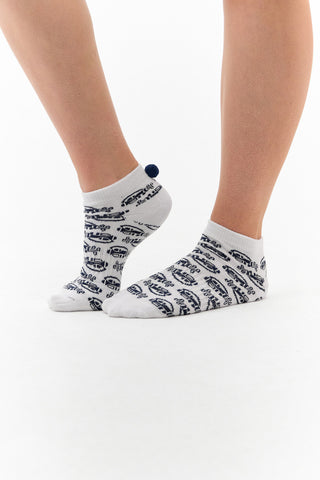 NSCO- Surprizeshop 3 Pair Pack Of Ladies Pom Pom Golf Socks - Multi Coloured