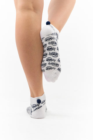 NSCO- Surprizeshop 3 Pair Pack Of Ladies Pom Pom Golf Socks - Multi Coloured
