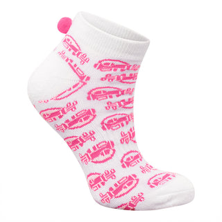 NSCO- Surprizeshop 3 Pair Pack Of Ladies Pom Pom Golf Socks - Multi Coloured