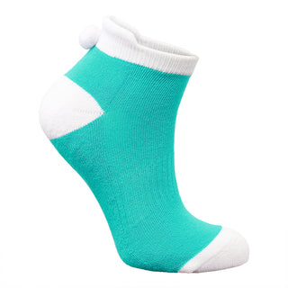 Surprizeshop 5 Pair Pack Of Ladies Pom Pom Golf Socks - Multi Coloured