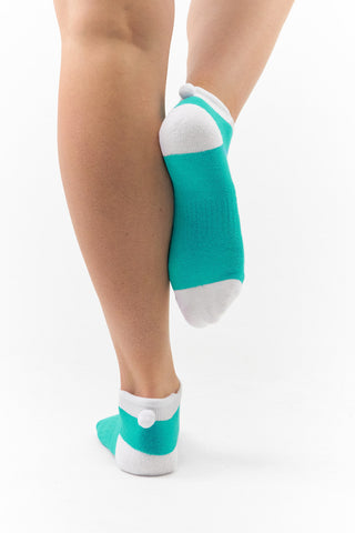 NSCO- Surprizeshop 5 Pair Pack Of Ladies Pom Pom Golf Socks - Multi Coloured