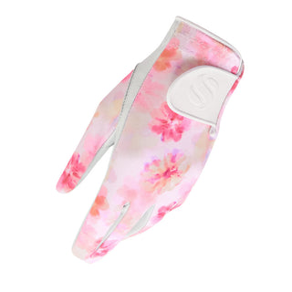 NSCO- Comfort Stretch Cabretta Leather Ladies Golf Glove - Floral Fusion